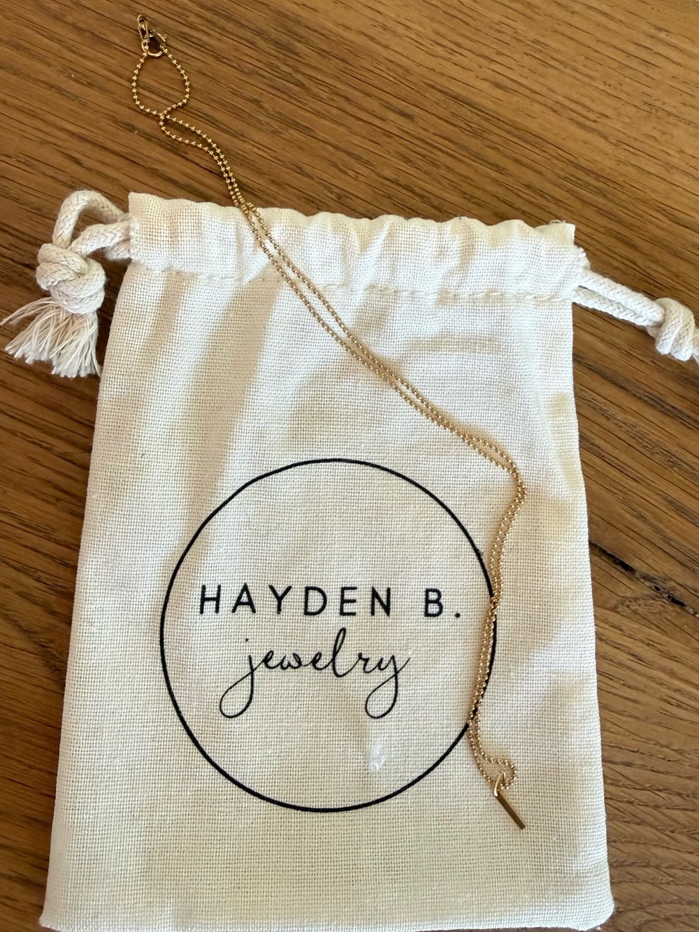 Hayden B. 14k Gold Filled Ball Chain Necklace